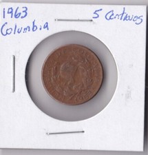 1963 Columbia 5 Centavos