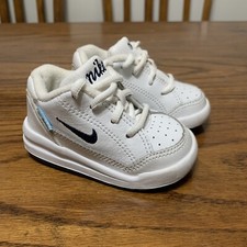 Vintage Y2K Infant/toddler Nike Low Top Sneakers Unworn Sz 3C White Blue Perfect