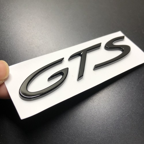 Matte Black GTS Letter Rear Badge Car Trunk Racing Sticker Emblem For VIP 718 - Picture 4 of 11