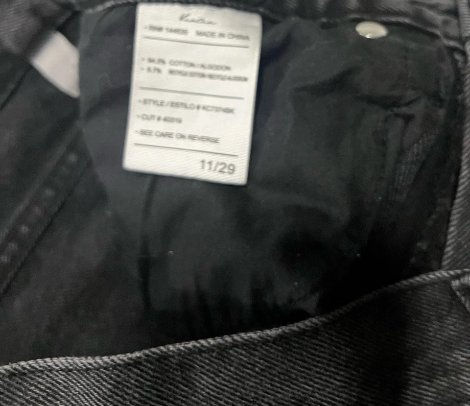 Pantalones de mezclilla KanCan Dixon tiro ultra alto años 90 boyfriend talla 11/29 negros desgastados Foto 4 de 4