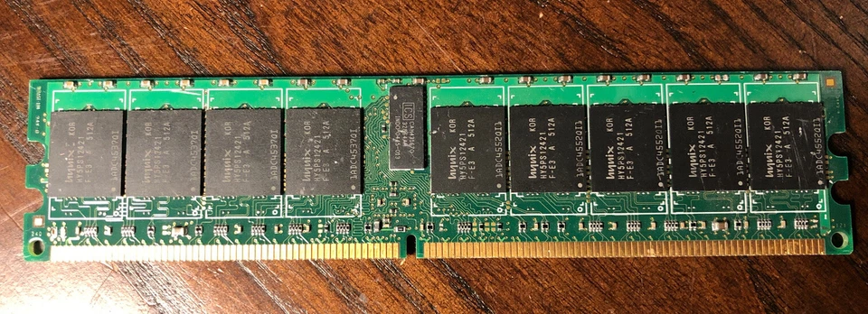 1GB DDR2 RAM ECC Hynix 1RX4 PC2-3200R-333-12 HYMP512R724-E3 AA-A - Image 2 of 3