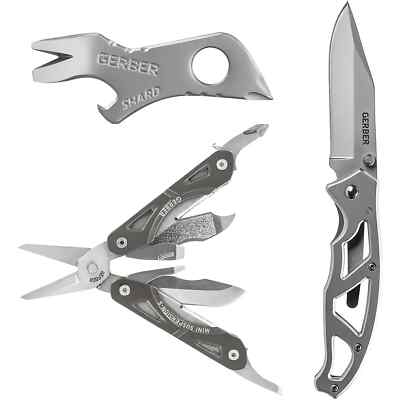 Gerber 31-004160 Paraframe Knife and Multi-Tool Combo Pack - 18 Tools Total