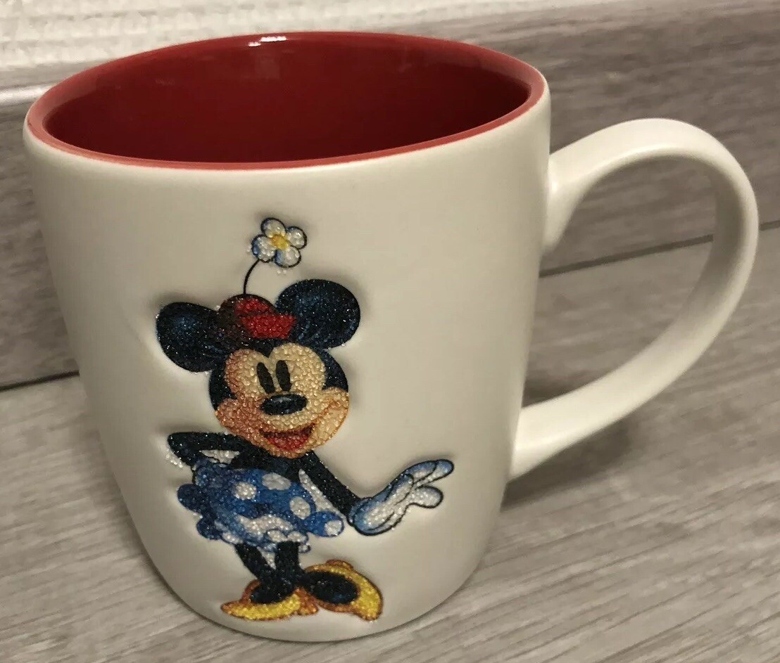 Taza Minnie Beads / Perlas Blancas / White Disneyland Paris