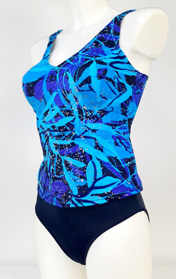 Pola Neumann Damen Tankini-Set  Gr. 38B, 38C, 40B, 40D, 48C Blau 