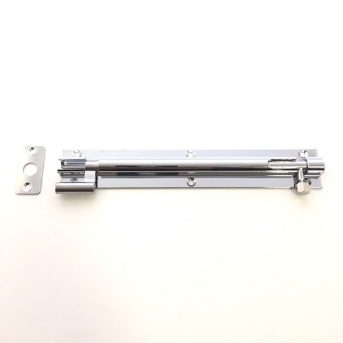 Barrel Slide Bolt Solid Polished Chrome Necked 2"/2.5"/3"/4"/6" x 25mm wide - Picture 6 of 6