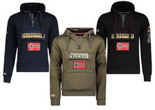 Geographical Norway Herren Pullover Gymclass Kapuzen Sweater Hoodie Geo Norwegen