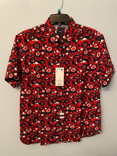 L Cactus Man By Ricky Singh Slim Fit Button Down Red Blue ...