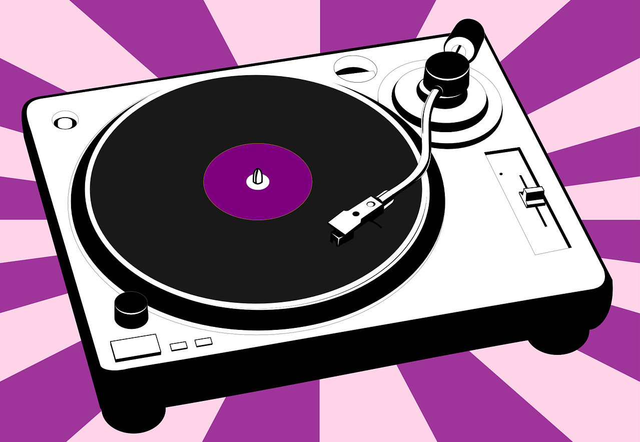Vintage Turntable Record Player Fridge Magnet for Vinyl LP 45s Music Stereo-image
