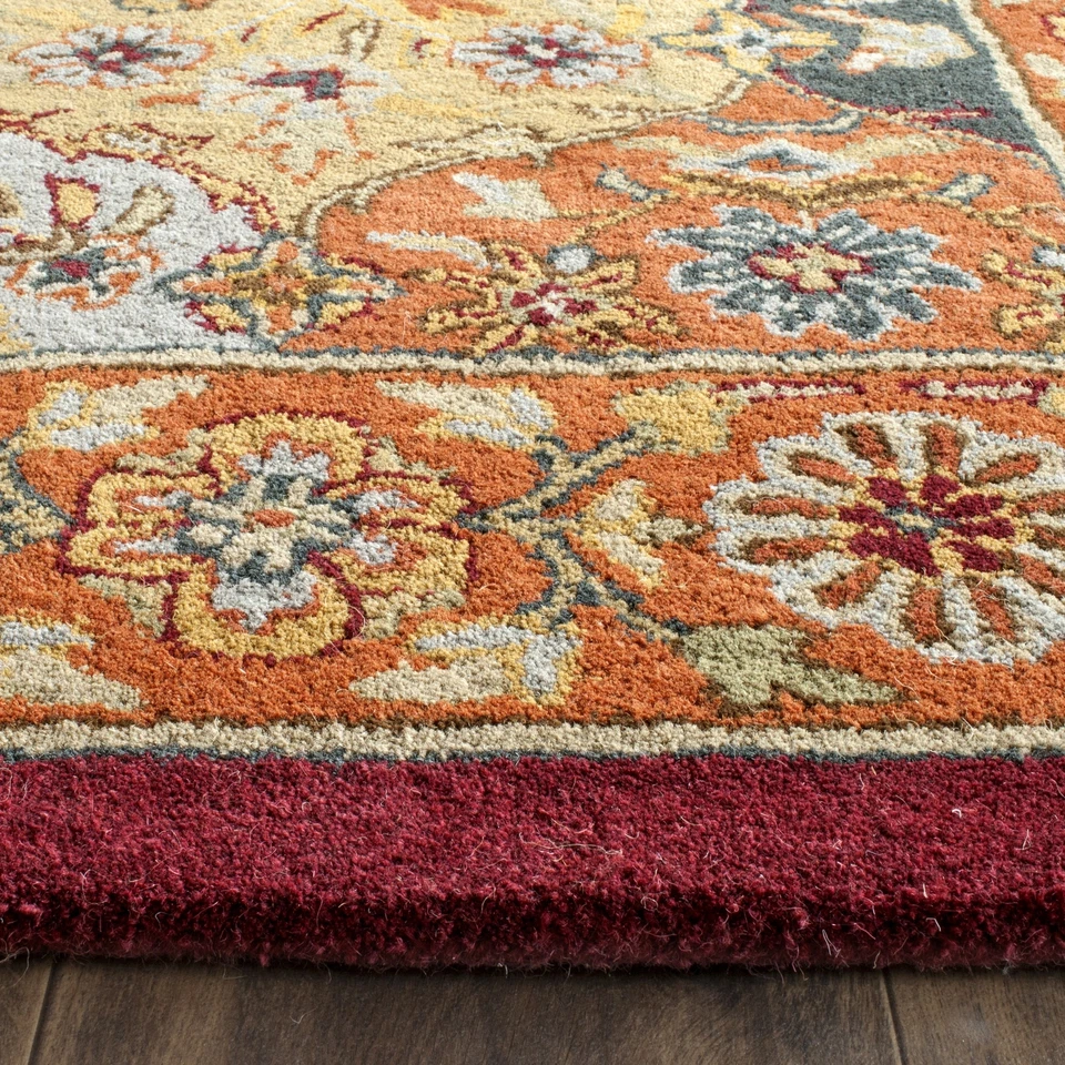 Safavieh Heritage MULTI / RED 8' X 8' Square Area Rug - HG510B-8SQ - Image 2 of 3