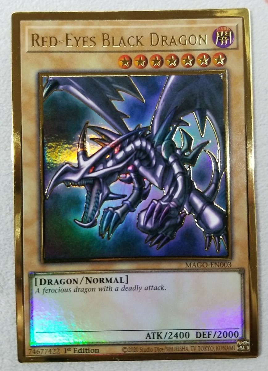 Red Eyes Black Dragon MAGO-EN003 Premium Gold Rare 1st Edition