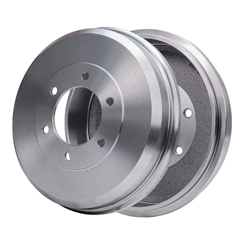 FWD Front Drilled Rotors Pads + Rear Drums Shoes for 2003-08 Toyota Matrix Vibe - Image 4 of 4