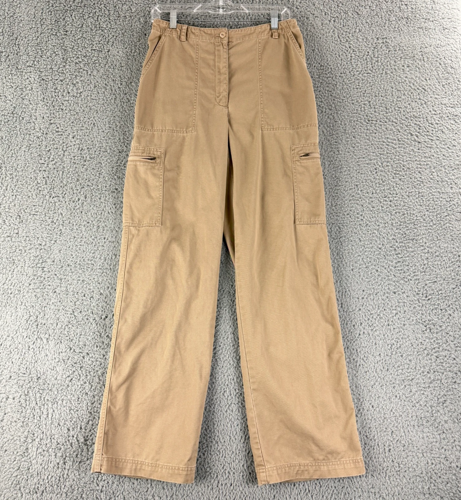 Lauren Ralph Lauren Cargo Pants Womens Size 8 Brown Vintage 100% Cotton Straight