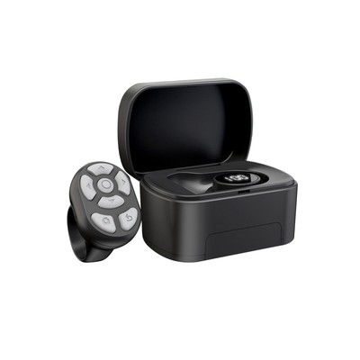 1* New Scrolling Ring With Charging Compartment E-book Page Turner Controller
