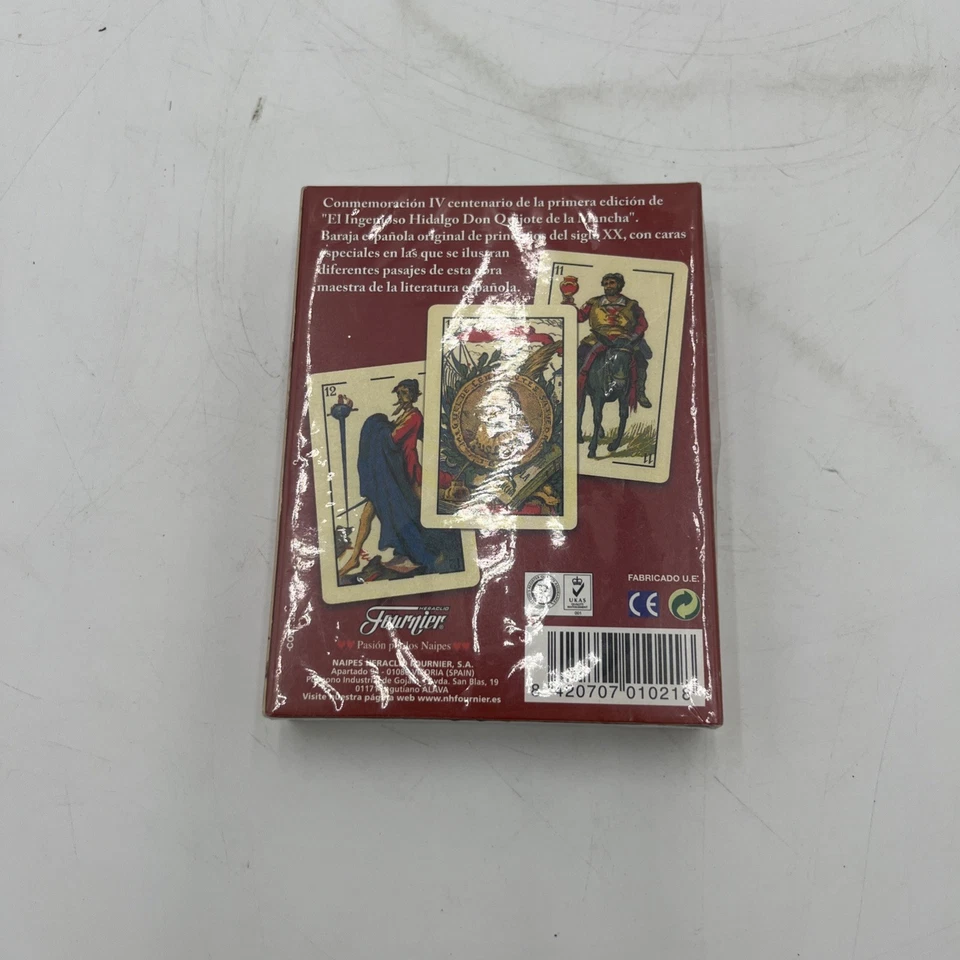 Naipes Fournier El Quijote Baraja 扑克牌 西班牙语 全新 未拆封 — 第 2/4 张图片