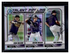 2021 Bowman #TP-COL Ben Bowden Ryan Rolison Colton Welker Chrome Talent Pipeline