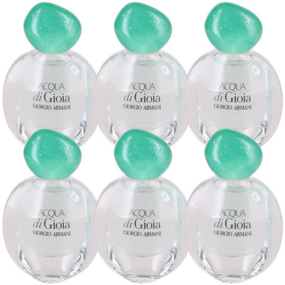 Acqua di Gioia by Giorgio Armani Women Combo:EDP Splash 1.02oz (6x0.17oz) UB New