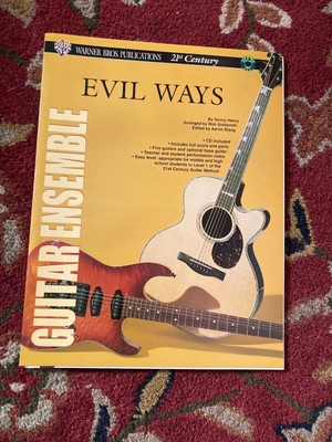 Evil Ways Guitar Ensemble songbook & cd new ship tomorrow