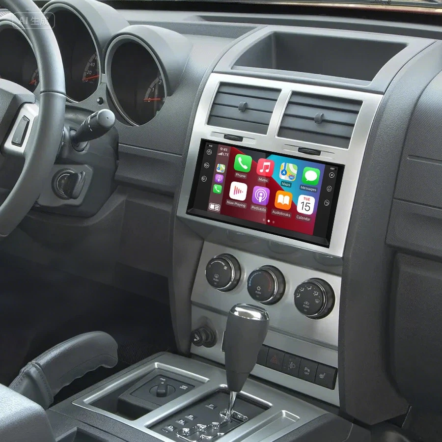 Radio Coche Android 15 GPS Navegación Carplay FM 4+64GB 7" Para Dodge Nitro 2007-2011 Foto 2 de 4