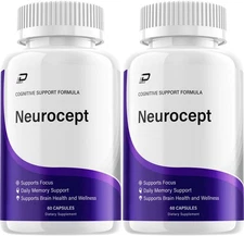 (2 Pack) Neurocept Supplement Capsules – Neurocept Natural Blend Memory Focus