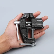 Mini Table Clamp, Small Bench Vice, New Upgraded Cast Iron Manufacturing Jeweler