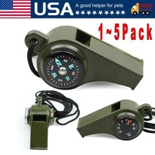 5 Pack Very Loud Keychain Whistle for Survival, Sports, Hiking, Outdoor Activity