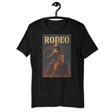Rodeo Cowboy Horse Lasso Western Vintage Ranch Style T Shirt