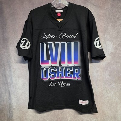 NWT Mitchell & Ness Usher Super Bowl LVIII 777 Half Time Legacy Jersey 36 S $160