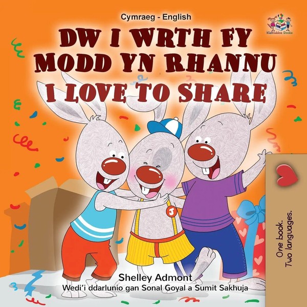 I Love To Share (Welsh English Bilingual Children's Book) Shelley Admont (U. A.)-image