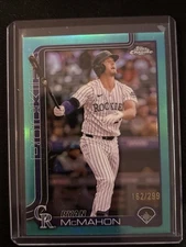 🔥Ryan McMahon 2025 Topps Chrome #66 Teal Refractor 162/299 Rockies