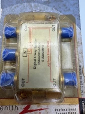 Zenith Digital 4-Way Splitter Cable & Satellite (one coaxial cable into four)