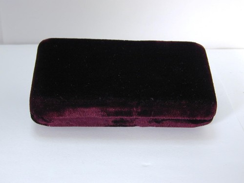 Vintage 1940’s Bulova Watch Velvet Presentation Box ONLY Fifth Avenue New York - Picture 11 of 14