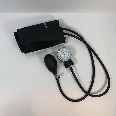 #ad #ad Manual Blood Pressure Cuff Adult Size Sphygmomanometer Analog Gauge Pump Used $11.40