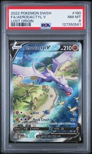 Pokemon 2022 Lost Origin Aerodactyl V #180 PSA 8 Missing Texture Error Misprint on eBay