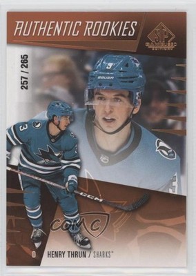 2023 SP Game Used Authentic Rookies Bronze /265 Henry Thrun #245 Rookie RC 1s8j