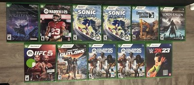 Xbox Series X Sealed Lot (11)  Sonic Frontiers, Madden NFL25, UFC 5, Elden Ring 