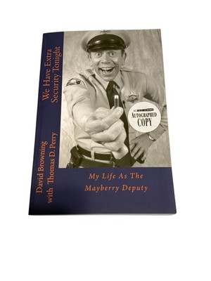 David Browning Mayberry Nostalgia Autographed Book Signed Copy Rare