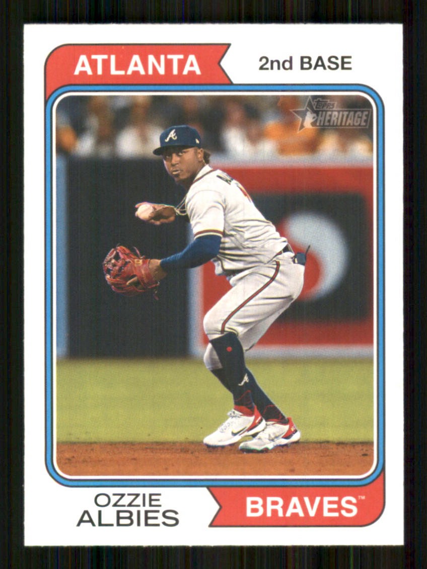 Ozzie Albies 2023 Topps Heritage #25 Atlanta Braves 12226