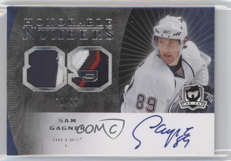 2007-08 Upper Deck The Cup Honorable Numbers 10/89 Sam Gagner Rookie Auto RC 2l5