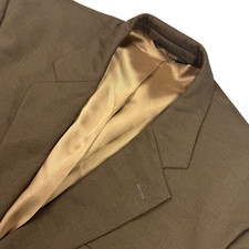 Jos. A. Bank Men  s 100 Wool 2-Button Blazer Jacket Brown   46L