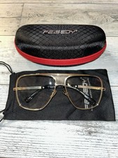 Large gold aviator style glasses