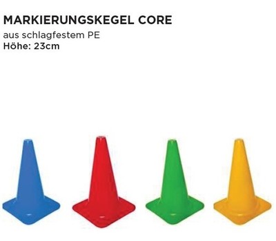 Markierungskegel 23cm Core S Schule Training Verein Mannschaft Hundetraining NEU