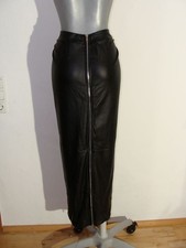 Hobble Skirt Leather Look Black 2 Way Zip Back Full Size XL
