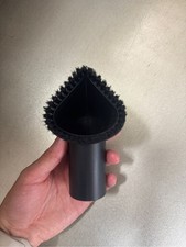 Universal Triangular Dusting Brush Vacuum Attachment Tool - Black