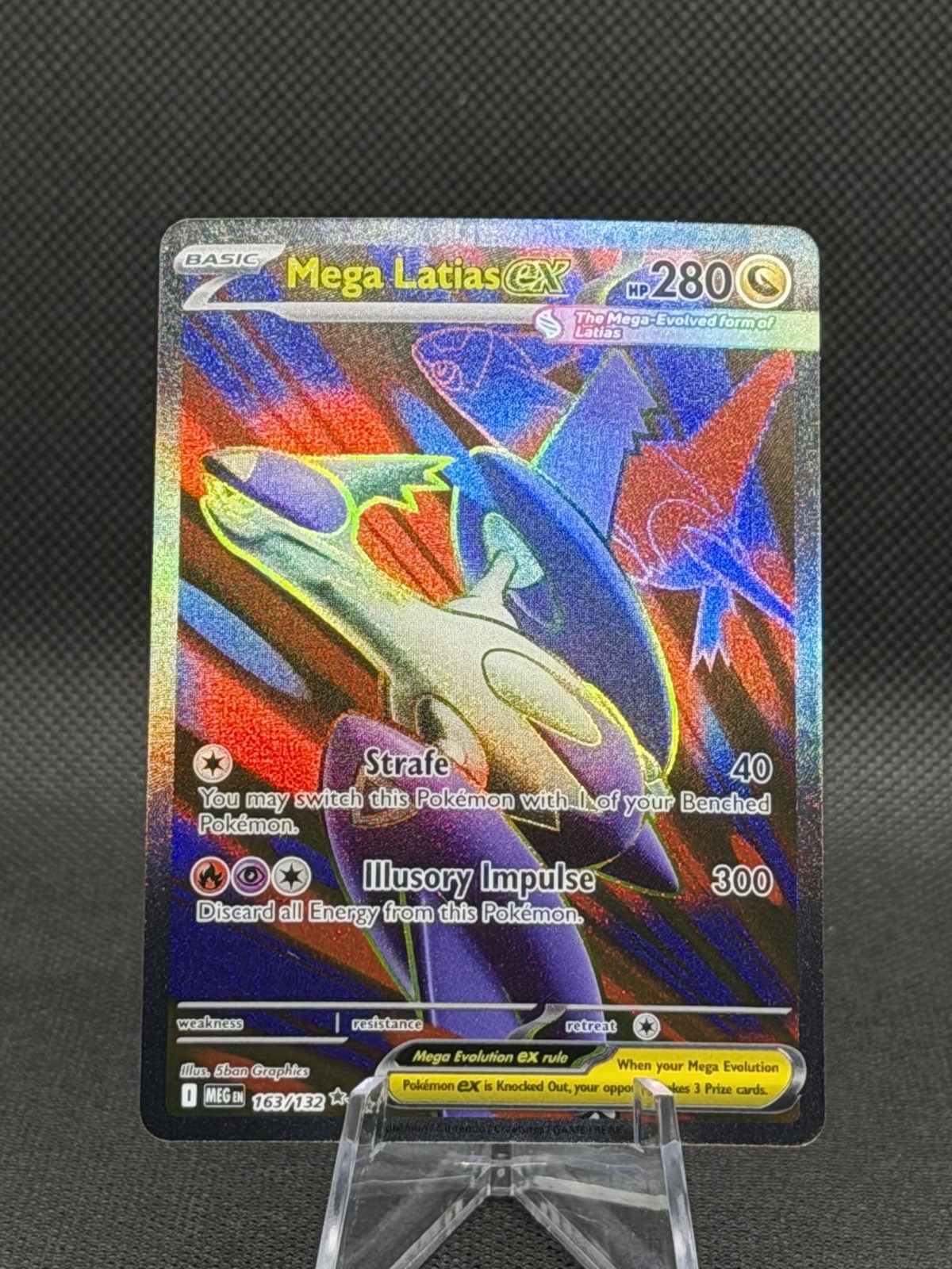 Mega Latias ex 163/132 Me01: Mega Evolution Holo NM