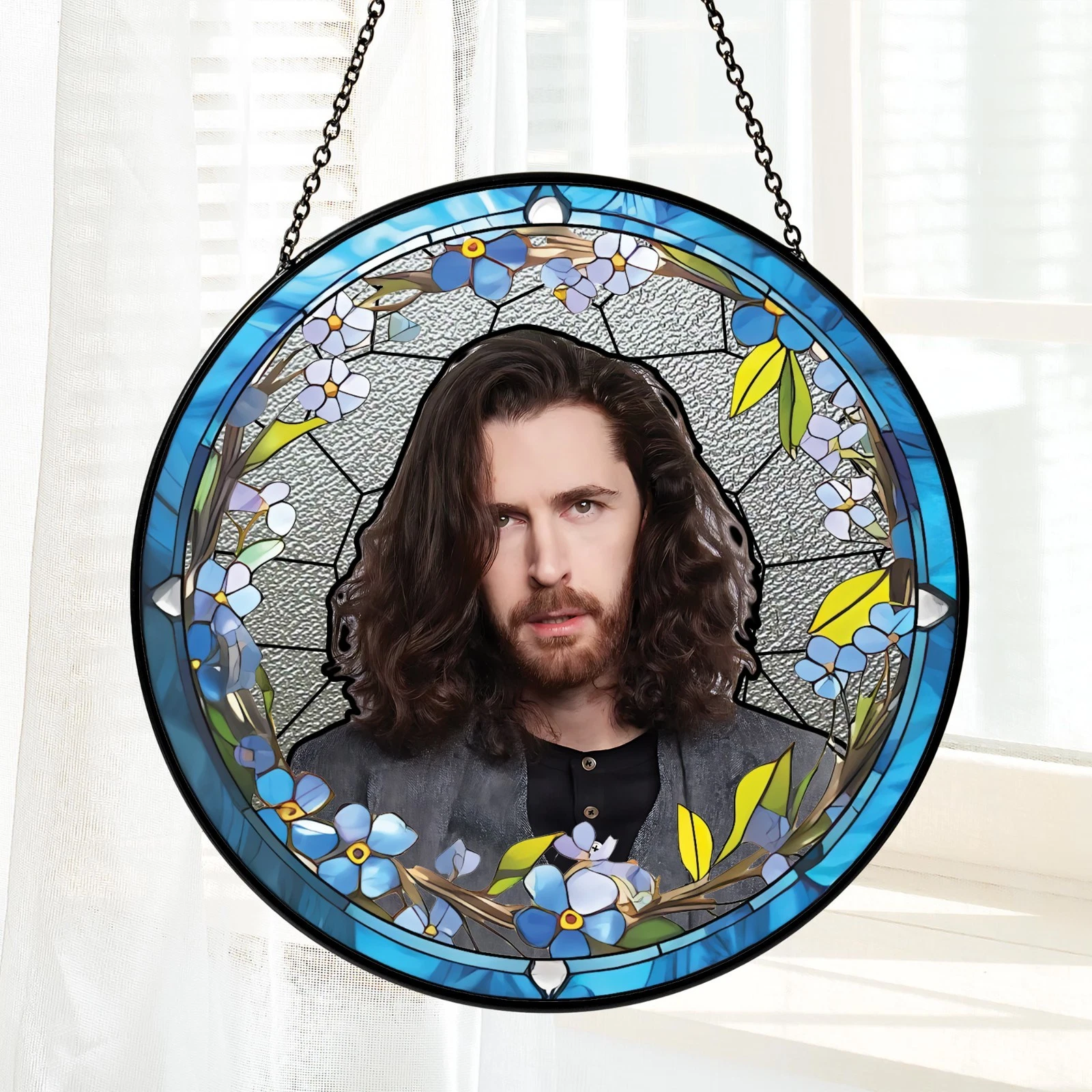 Hozier Stained Glass Suncatcher-Home Window Hanging Ornament
