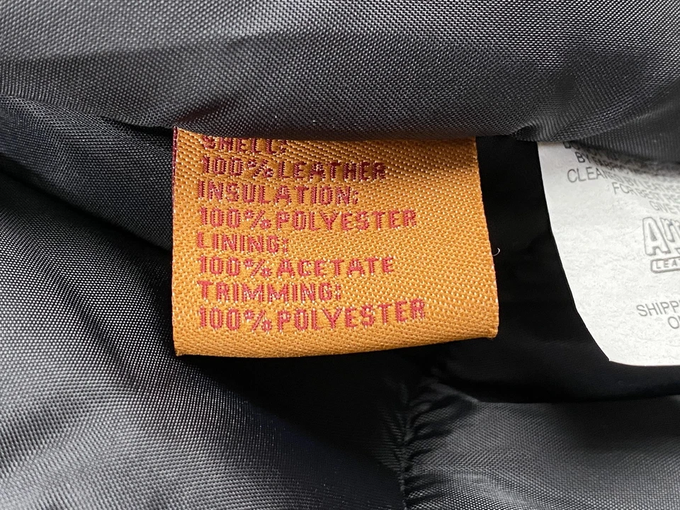 Territory Ahead Leather Vest Mens 2XL Brown Insulated Quilted Puffer Outdoor - Image 4 of 4