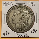 KEY RARE DATE 1901 S MORGAN DOLLAR VERY NICE  VF++ Condition XX732