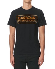 Barbour Men's International Essential Large Logo T-Shirt Black Size M BNWT