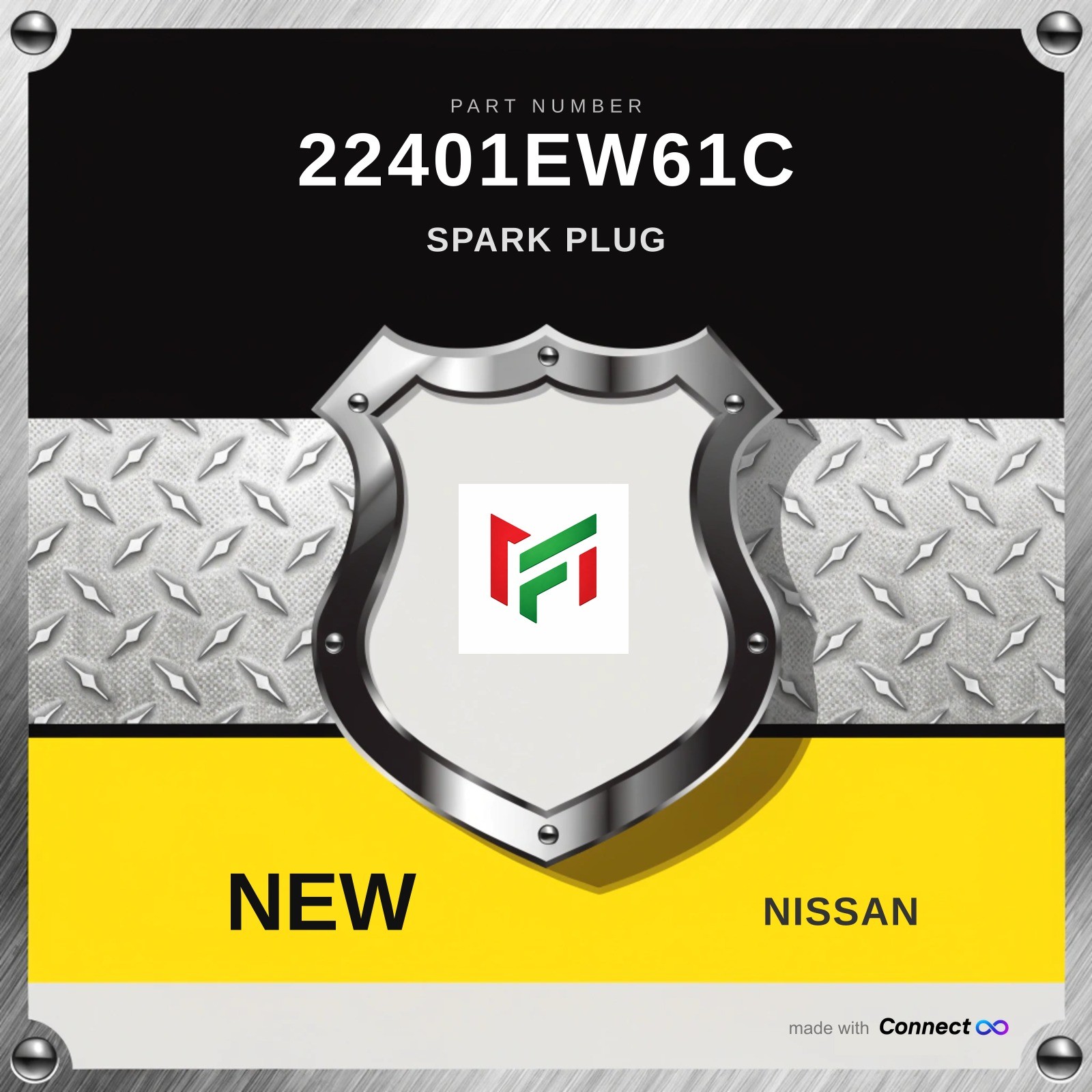 Genuine Nissan Spark Plug 22401EW61C