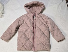 Girls' Parka Jacket. Cold Weather. Size 5-6, 116 cm. Pink.